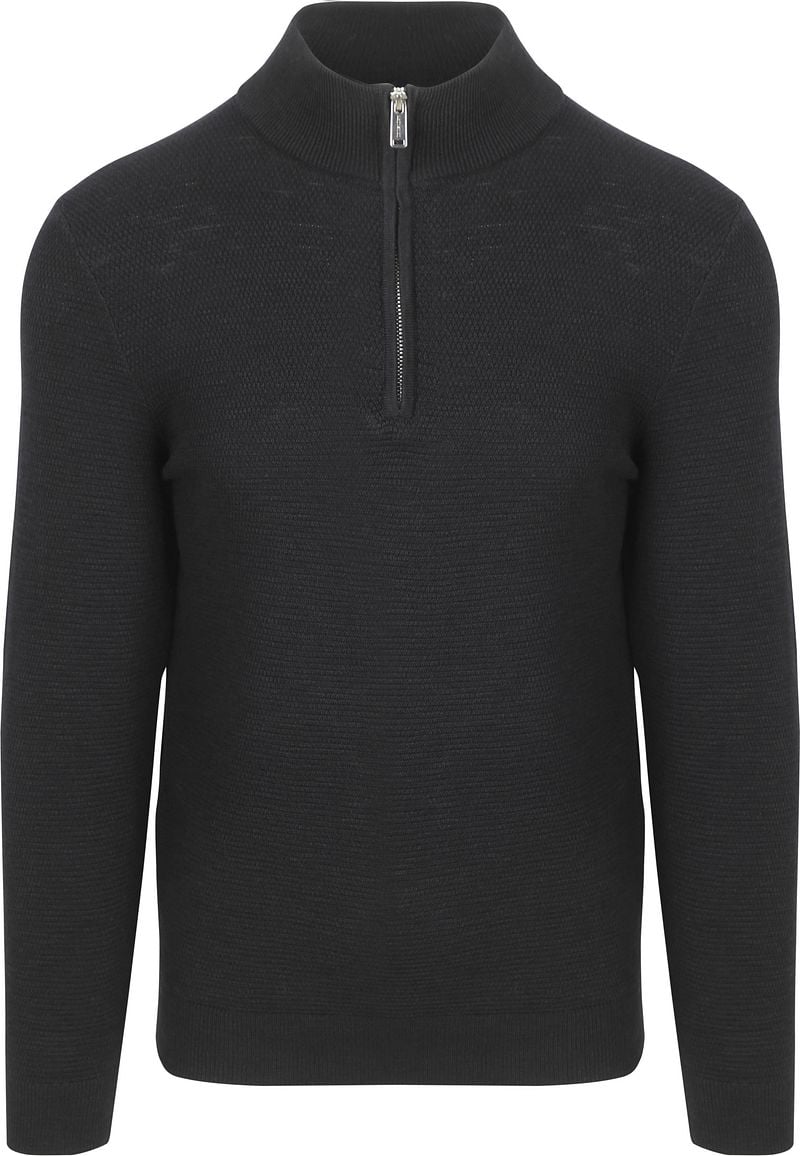Profuomo Half Zip Pullover Structure Navy - Größe XXL von Profuomo