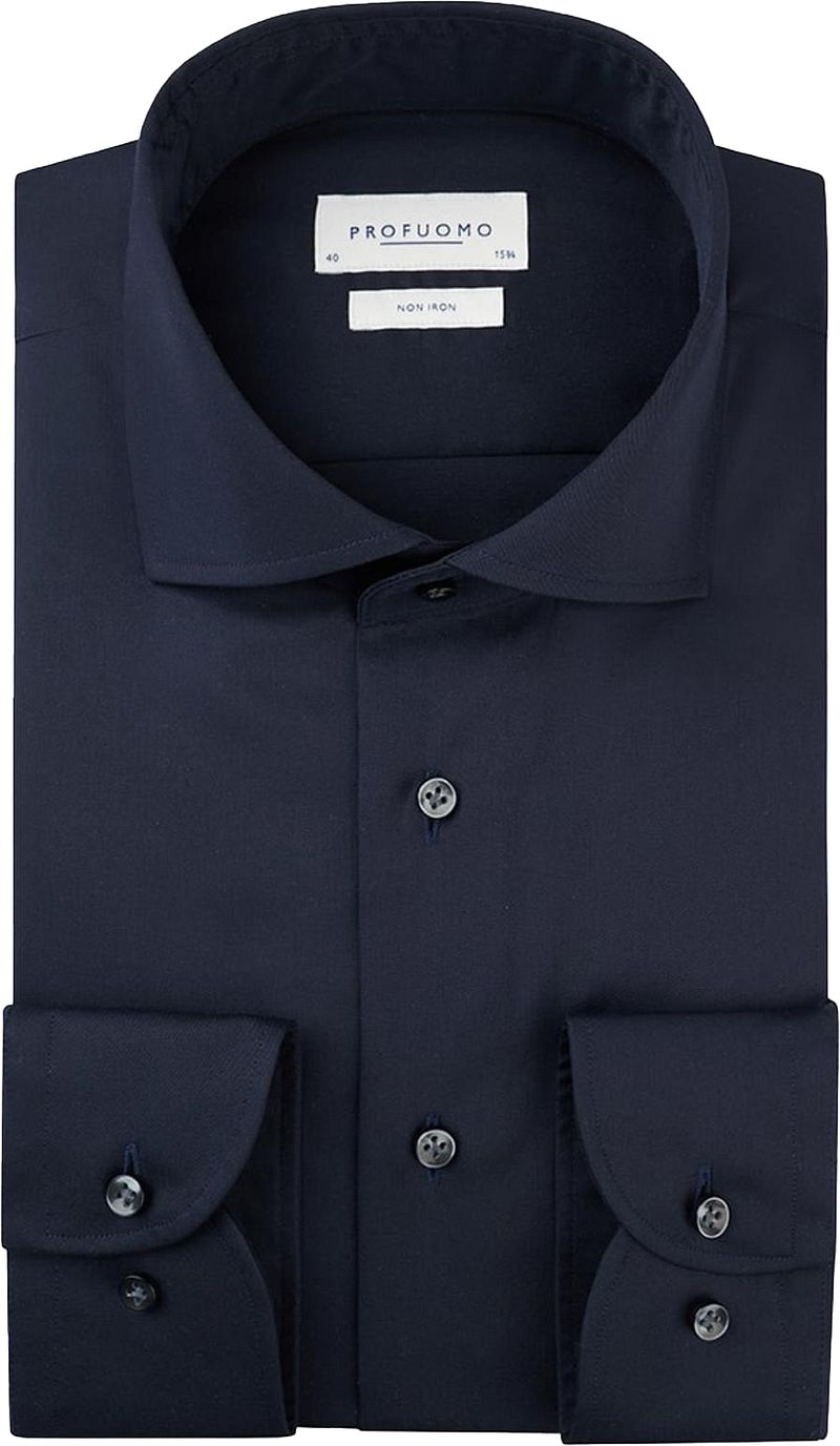 Profuomo Hemd Slim Fit Dunkelblau - Größe 38 von Profuomo