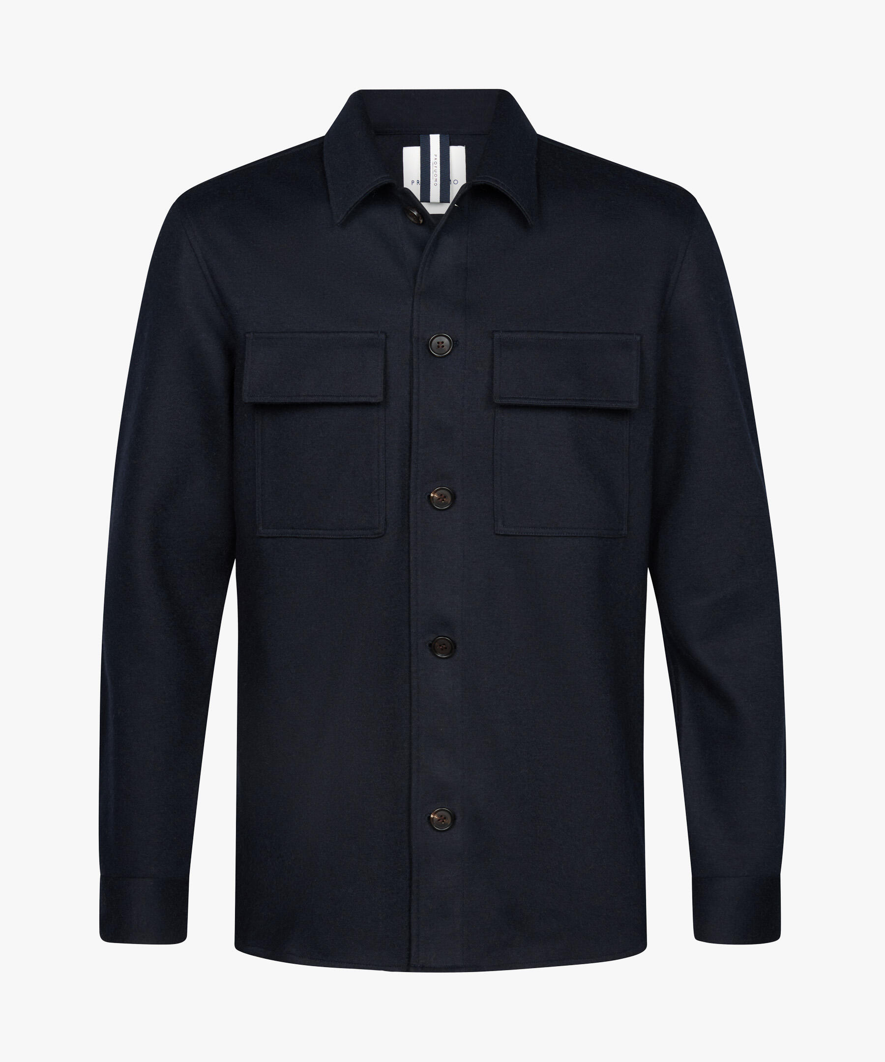 Profuomo - Marineblaues Wolle Knitted Overshirt navy - Gr. - XL von Profuomo