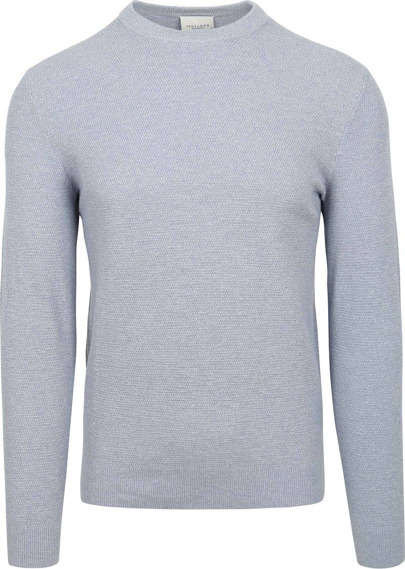 Profuomo O-Neck Pullover Hellblau - Größe M von Profuomo
