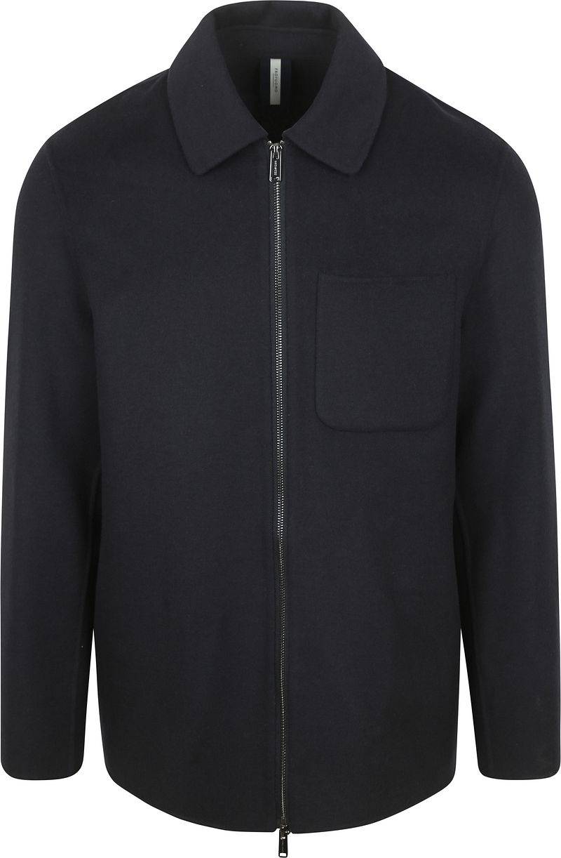 Profuomo Overshirt Woolblend Navy - Größe XL von Profuomo