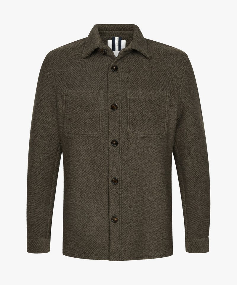 Profuomo Oversize-Shirt OVERSHIRT STRUCTURE D.GREEN von Profuomo