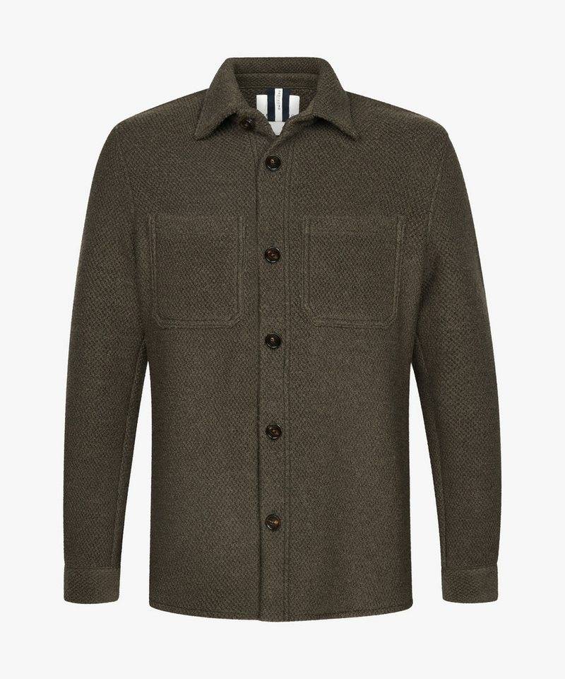Profuomo Oversize-Shirt OVERSHIRT STRUCTURE D.GREEN von Profuomo