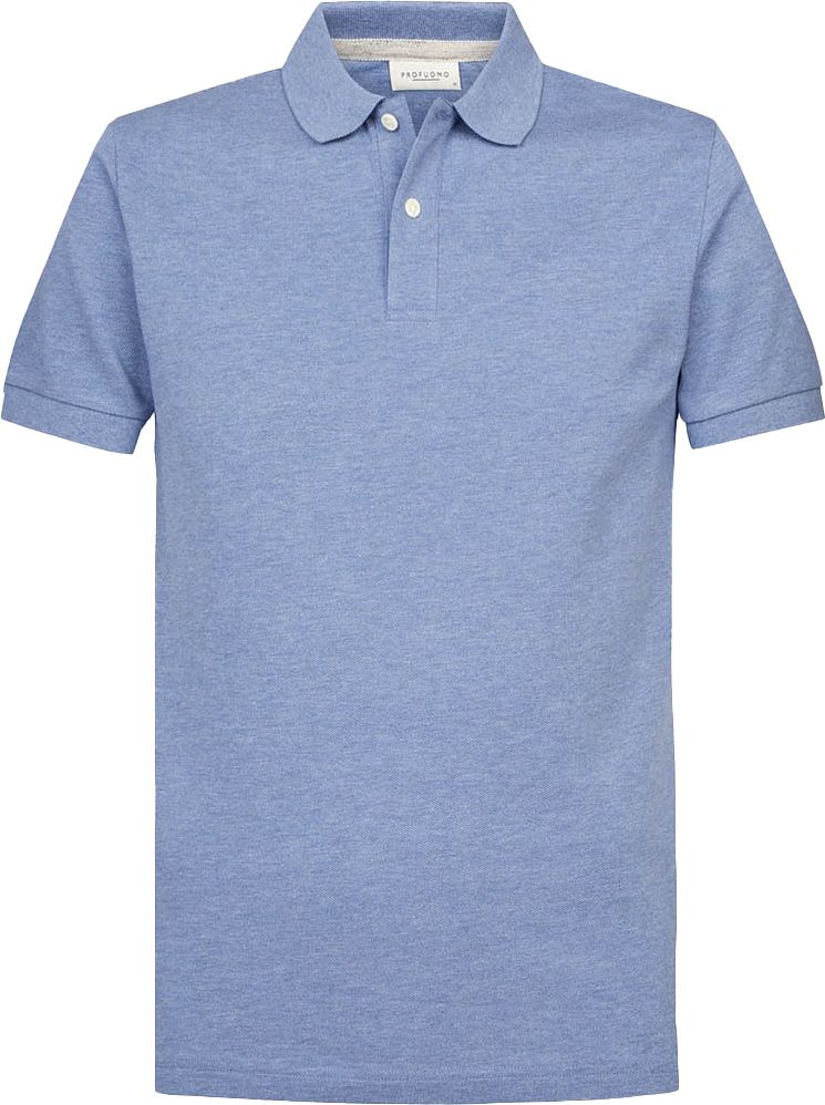 Profuomo Piqué Poloshirt Blau - Größe M von Profuomo