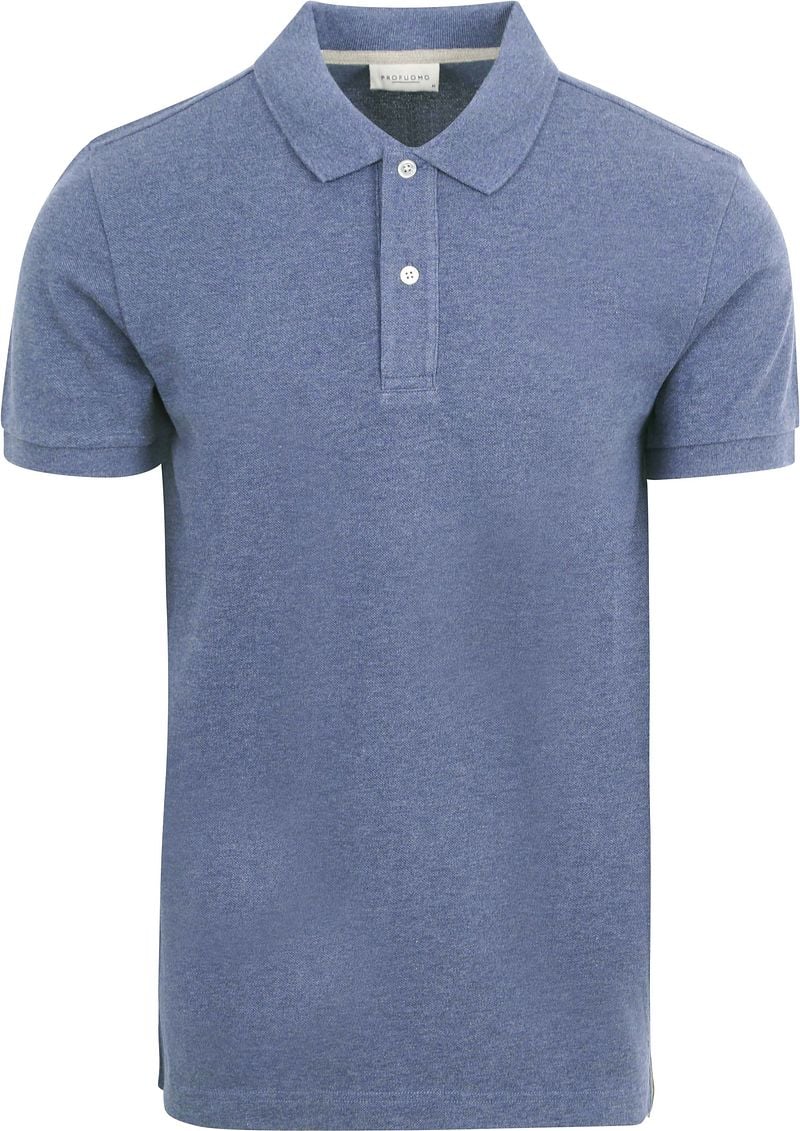 Profuomo Piqué Poloshirt Denim Blau - Größe XL von Profuomo