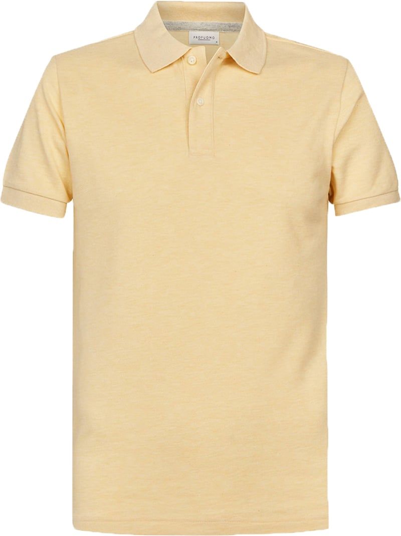 Profuomo Poloshirt Gelb Melange - Größe XL von Profuomo
