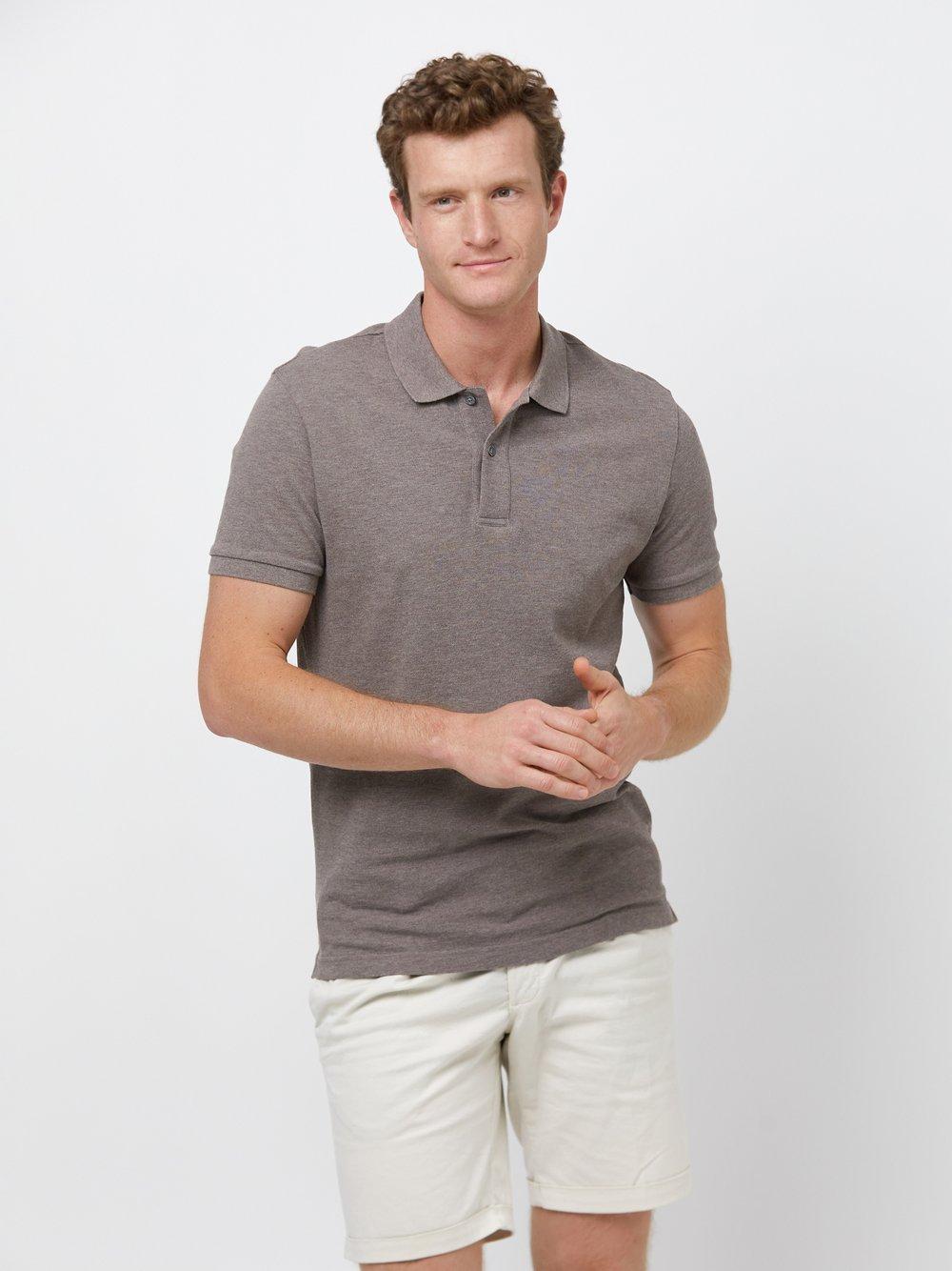 Profuomo Poloshirt Herren Baumwolle, braun von Profuomo