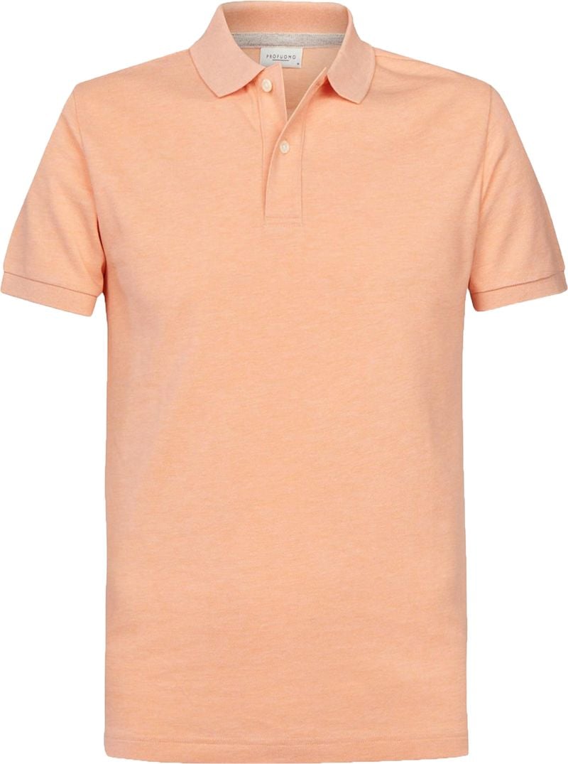 Profuomo Poloshirt Orange Melange - Größe XXL von Profuomo