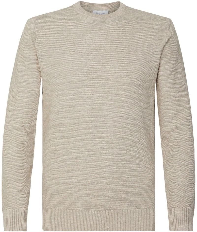 Profuomo Pullover Garment Dye Beige - Größe XXL von Profuomo