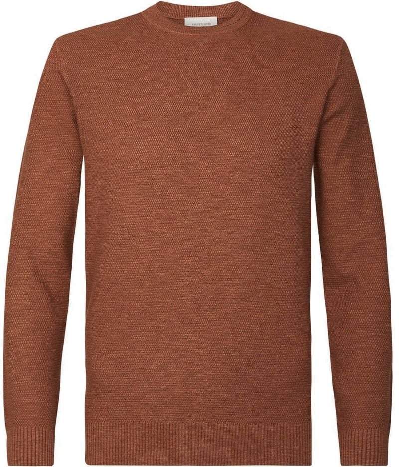 Profuomo Pullover Garment Dye Bordeaux - Größe XXL von Profuomo