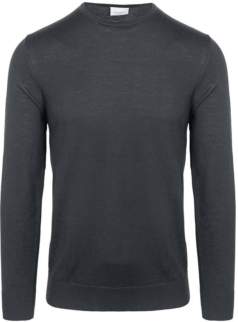 Profuomo Pullover Merinowolle Anthrazit - Größe XL von Profuomo