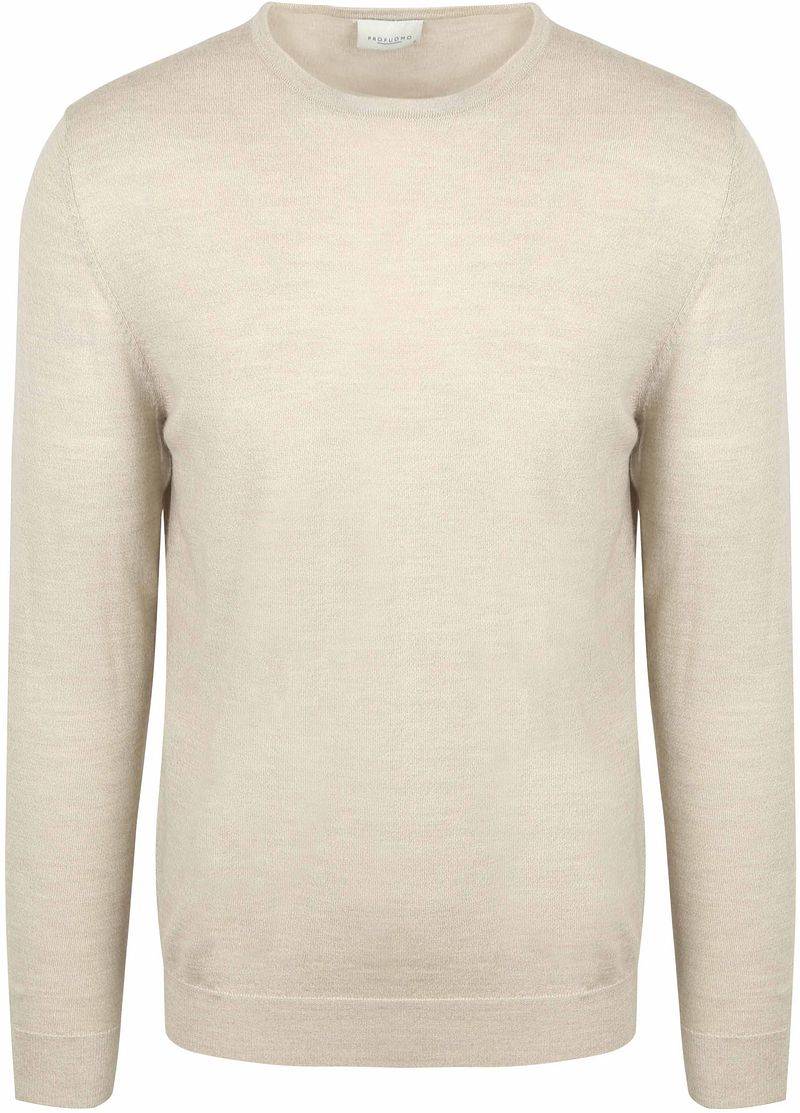 Profuomo Pullover Merinowolle Beige - Größe M von Profuomo
