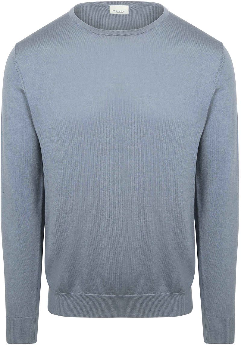 Profuomo Pullover Merinowolle Blau - Größe XXL von Profuomo