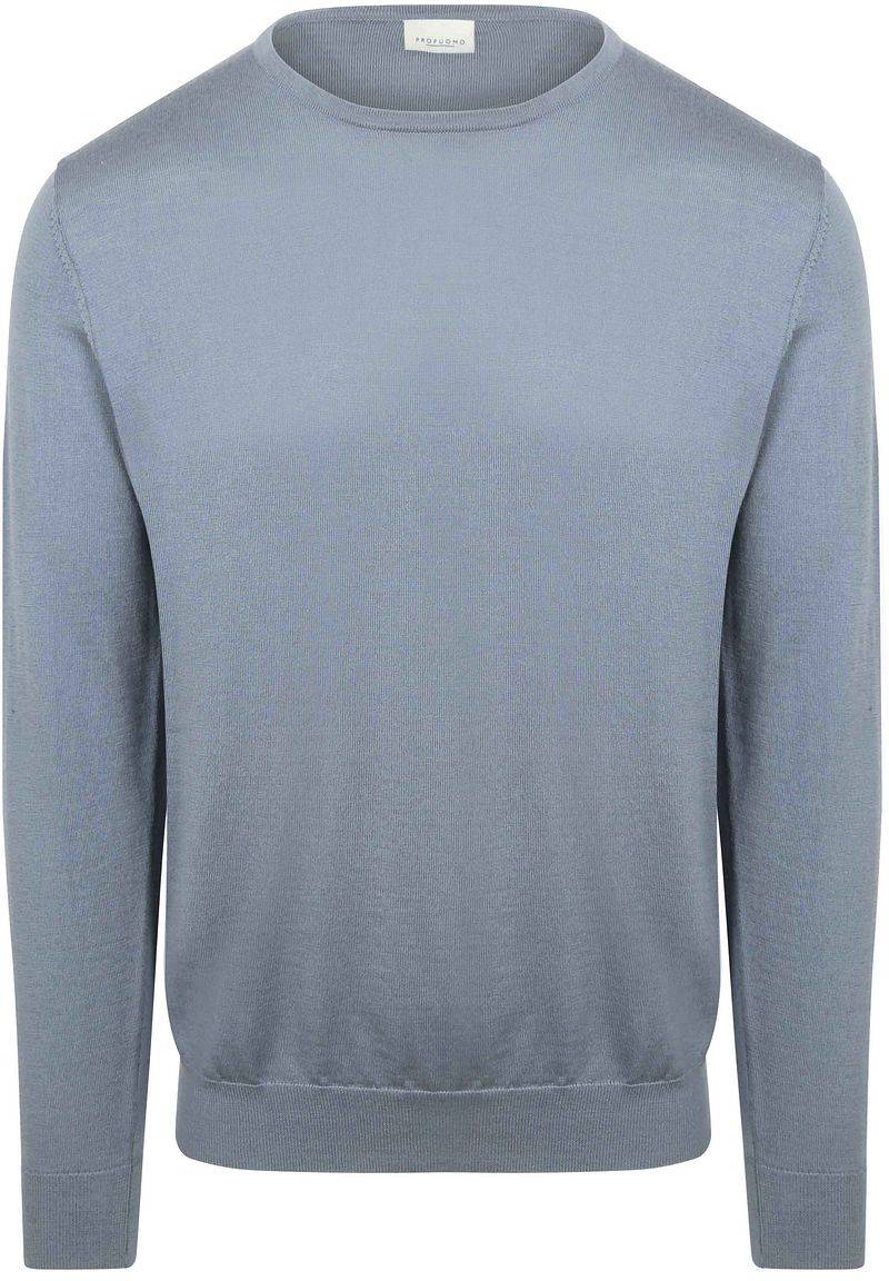 Profuomo Pullover Merinowolle Blau - Größe XXL von Profuomo