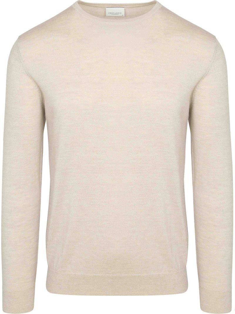 Profuomo Pullover Merinowolle Ecru - Größe XXL von Profuomo