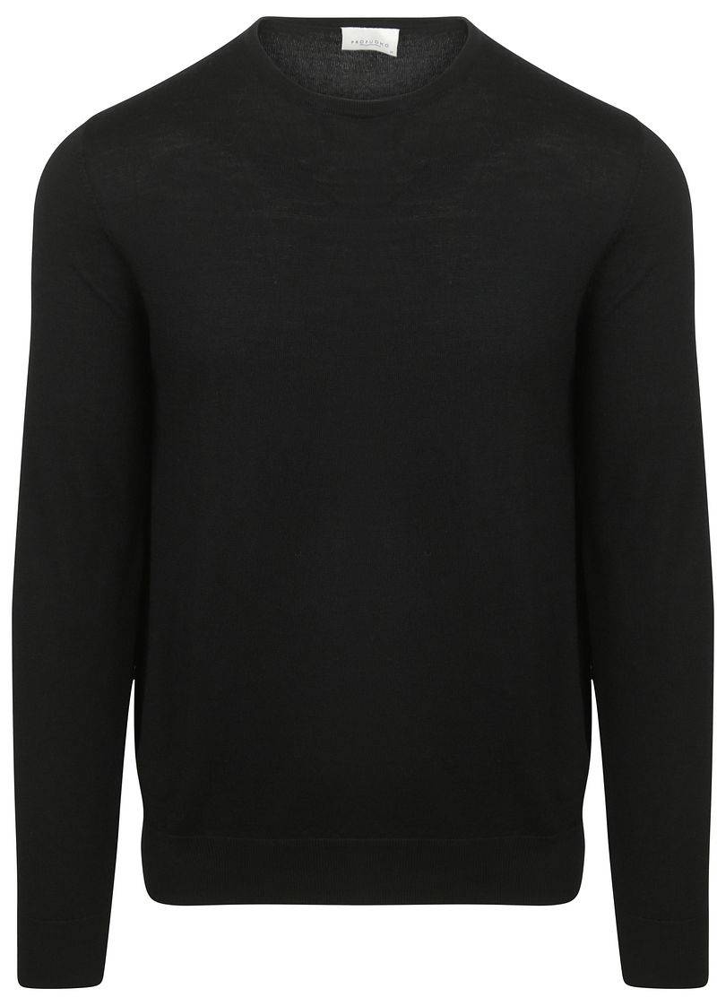 Profuomo Pullover Merinowolle Schwarz - Größe XL von Profuomo