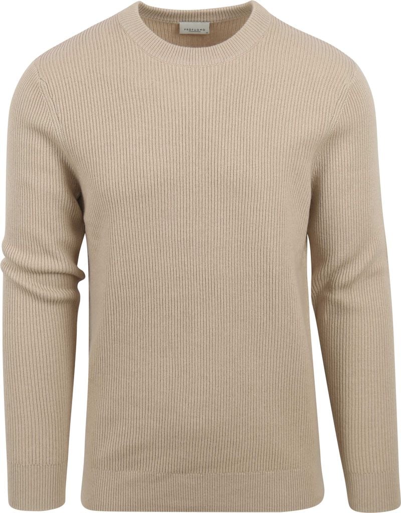 Profuomo Pullover Wolle Beige - Größe XL von Profuomo