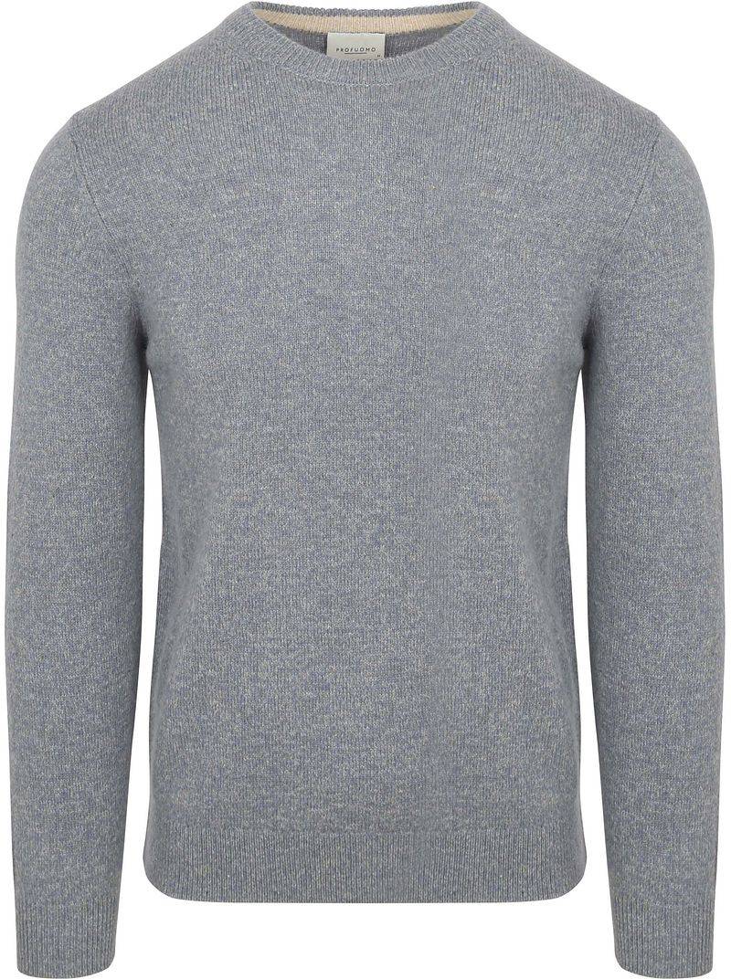 Profuomo Pullover Wool Blend Blau - Größe XL von Profuomo
