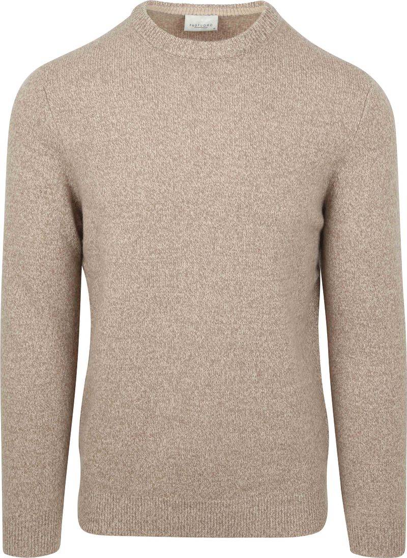 Profuomo Pullover Wool Blend Sand - Größe XXL von Profuomo