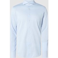 Profuomo Regular Fit Business-Hemd aus Baumwollmischung in Blau, Größe 44 von Profuomo