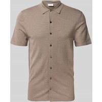 Profuomo Regular Fit Freizeithemd mit 1/2-Arm in Mittelbraun, Größe L von Profuomo