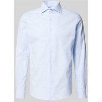 Profuomo Regular Fit Freizeithemd mit Kentkragen in Bleu, Größe 42 Profuomo Regular Fit Freizeithemd mit Kentkragen in Bleu, Größe 42 von Profuomo