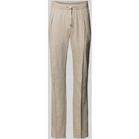 Profuomo Regular Fit Hose mit elastischem Bund in Beige, Größe 48 von Profuomo