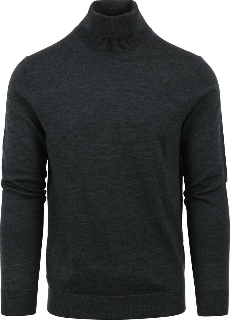 Profuomo Rollkragenpullover Merino Anthrazit - Größe L von Profuomo