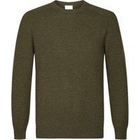 Profuomo Rundhalspullover aus Wolle in Rippstrickmuster in XXL von Profuomo