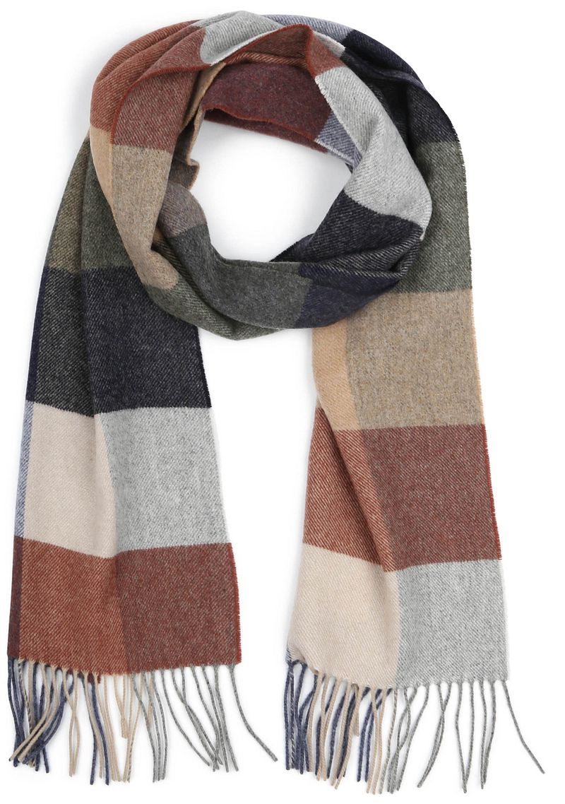 Profuomo Schal Wolle Karo Multicolour - von Profuomo