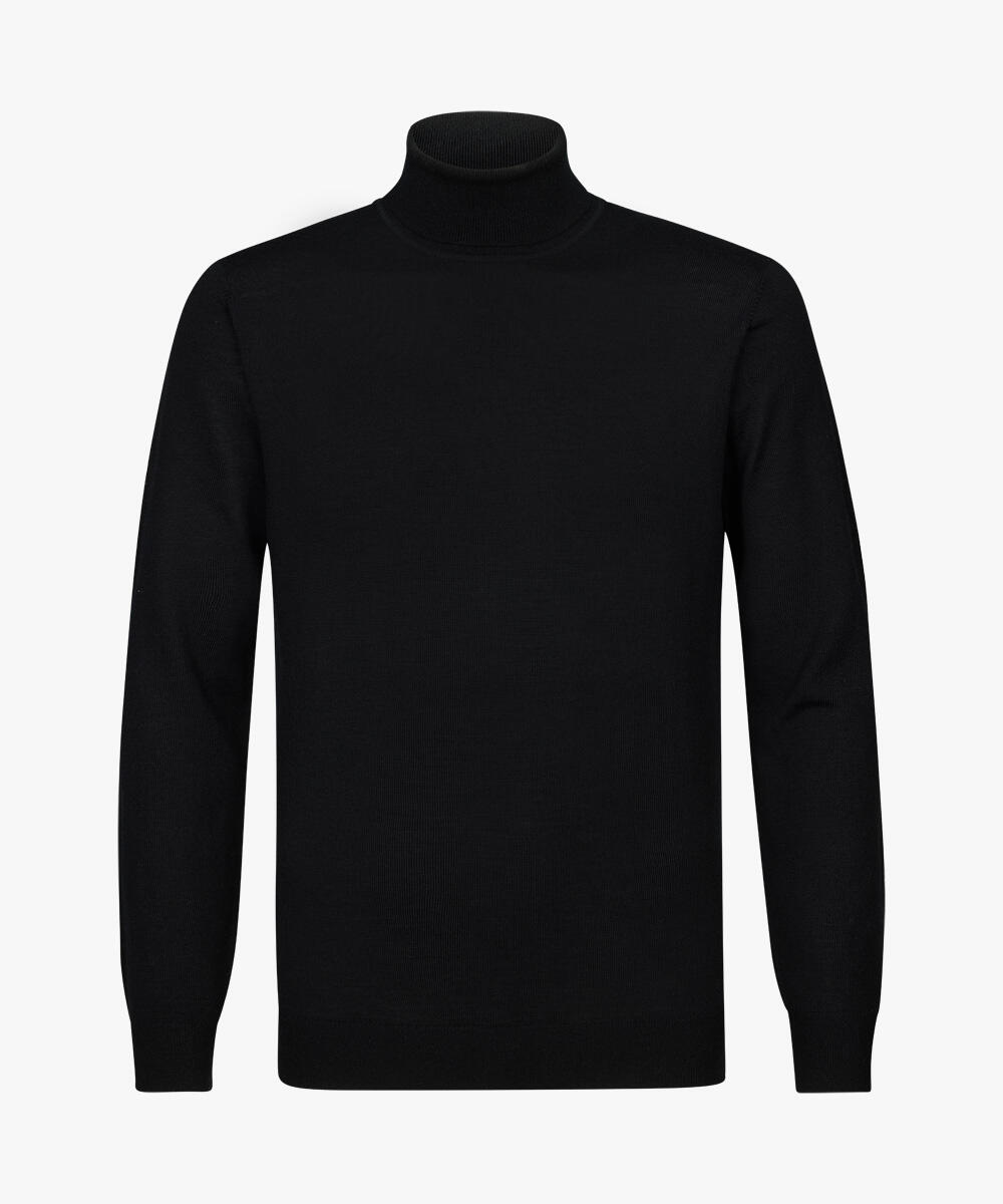 Profuomo - Schwarzer Merino Rollkragenpullover schwarz - Gr. - XXL von Profuomo