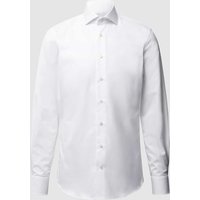 Profuomo Slim Fit Business-Hemd aus Twill in Weiss, Größe 40 von Profuomo