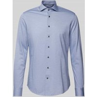 Profuomo Slim Fit Business-Hemd mit Haifischkragen in Bleu, Größe 41 von Profuomo