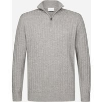 Profuomo Softer Troyer mit Streifenstruktur und Modal-Anteil in L von Profuomo