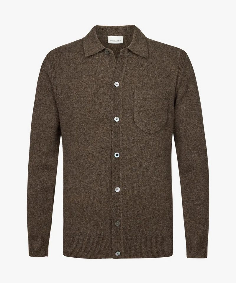 Profuomo Strickjacke CARDIGAN BUTTONS DARK BROWN Profuomo Strickjacke CARDIGAN BUTTONS DARK BROWN von Profuomo