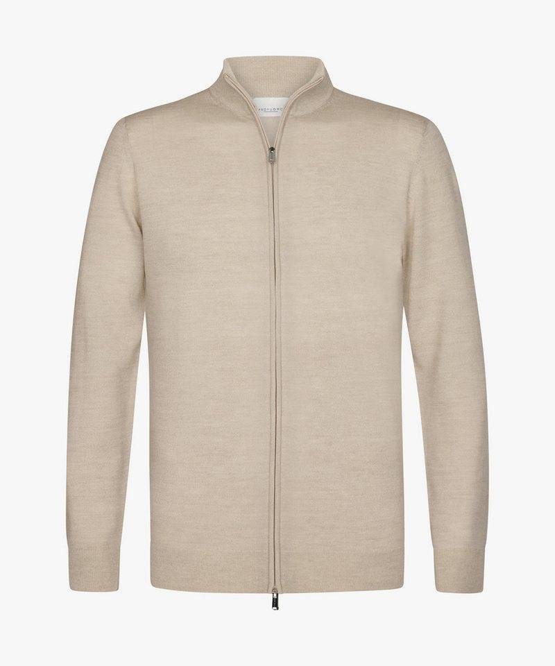 Profuomo Strickjacke CARDIGAN FULL ZIP BEIGE von Profuomo