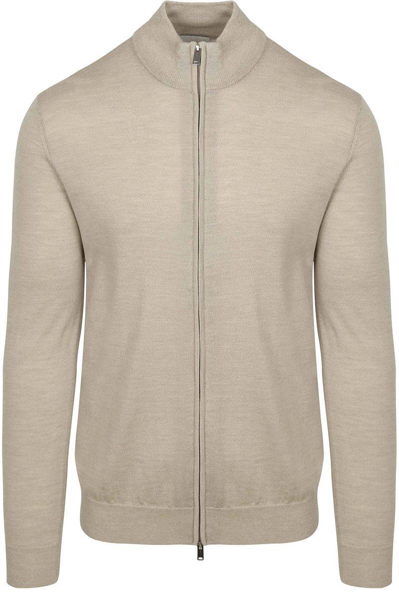 Profuomo Strickjacke Merinowolle Beige - Größe M von Profuomo