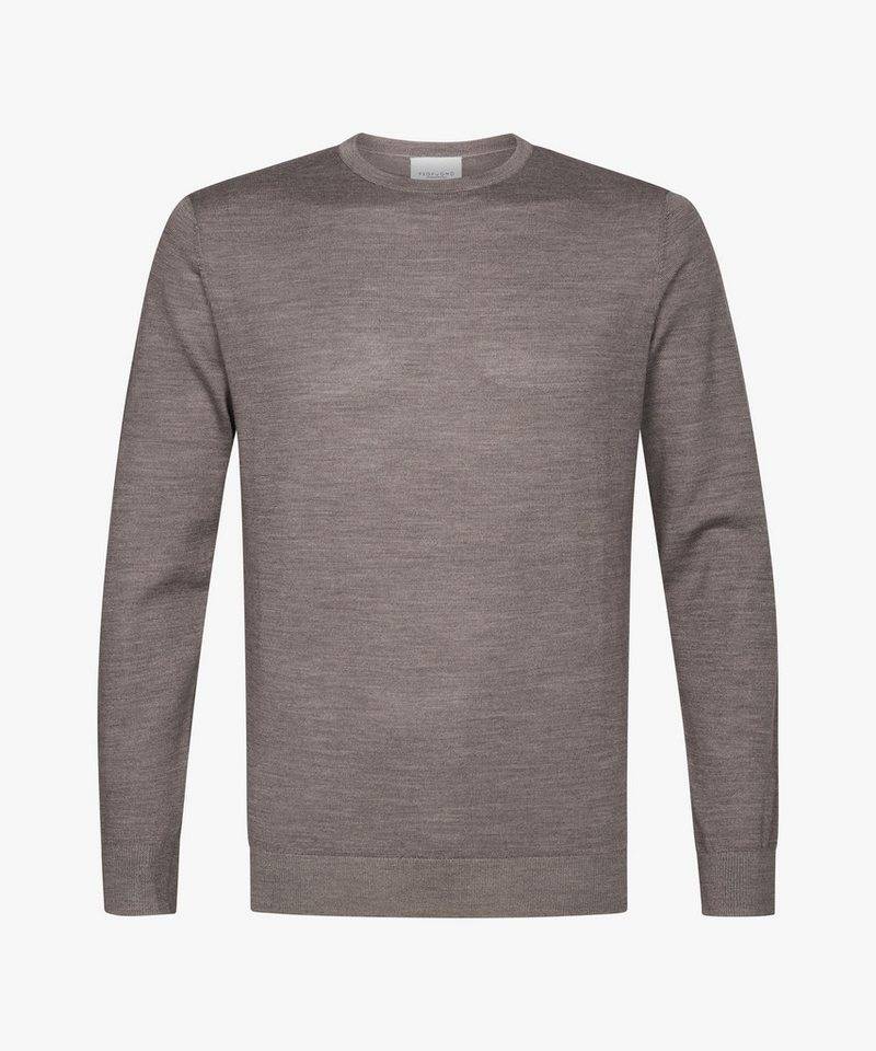 Profuomo Strickpullover PULLOVER CREW NECK TAUPE von Profuomo
