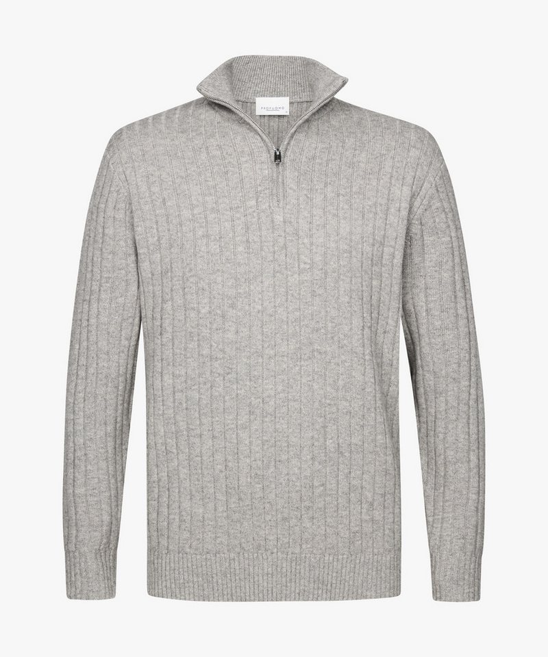 Profuomo Troyer PULLOVER HALF ZIP L GREY von Profuomo