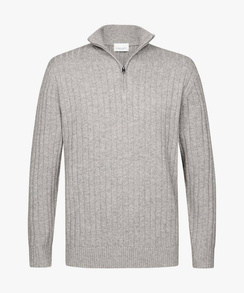 Profuomo Troyer PULLOVER HALF ZIP L GREY von Profuomo