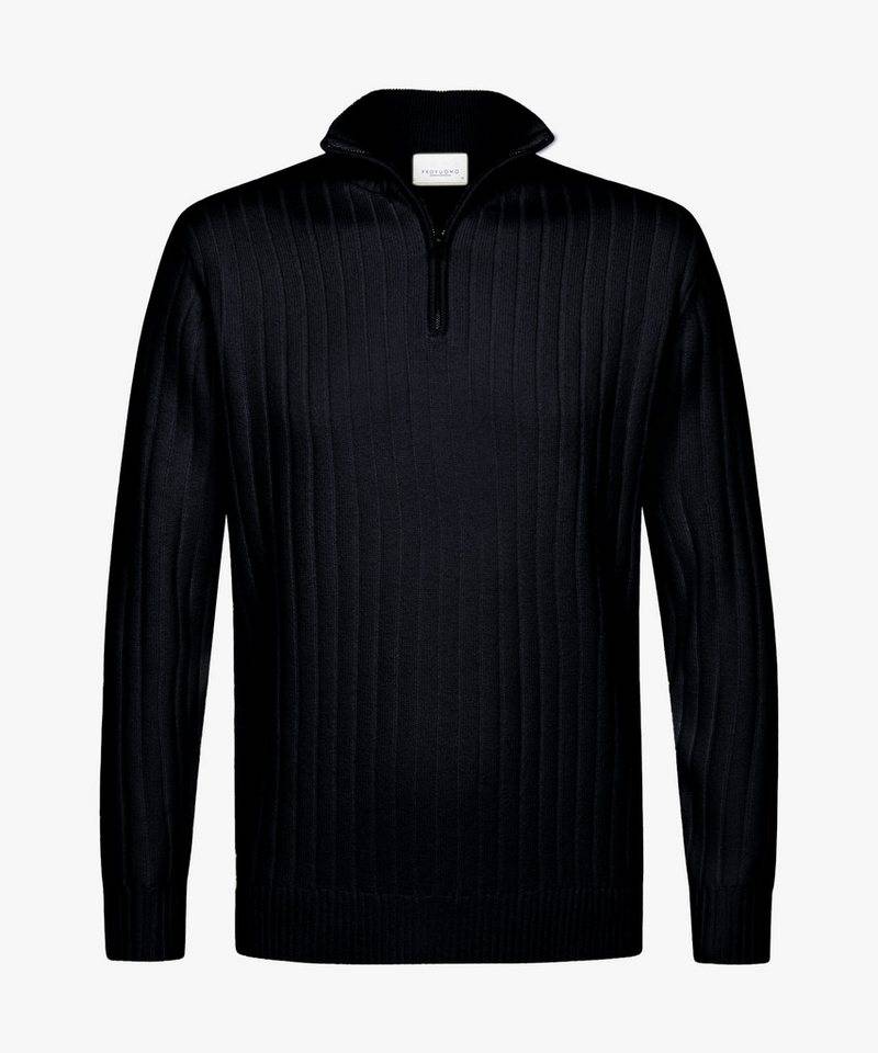 Profuomo Troyer PULLOVER HALF ZIP NAVY von Profuomo