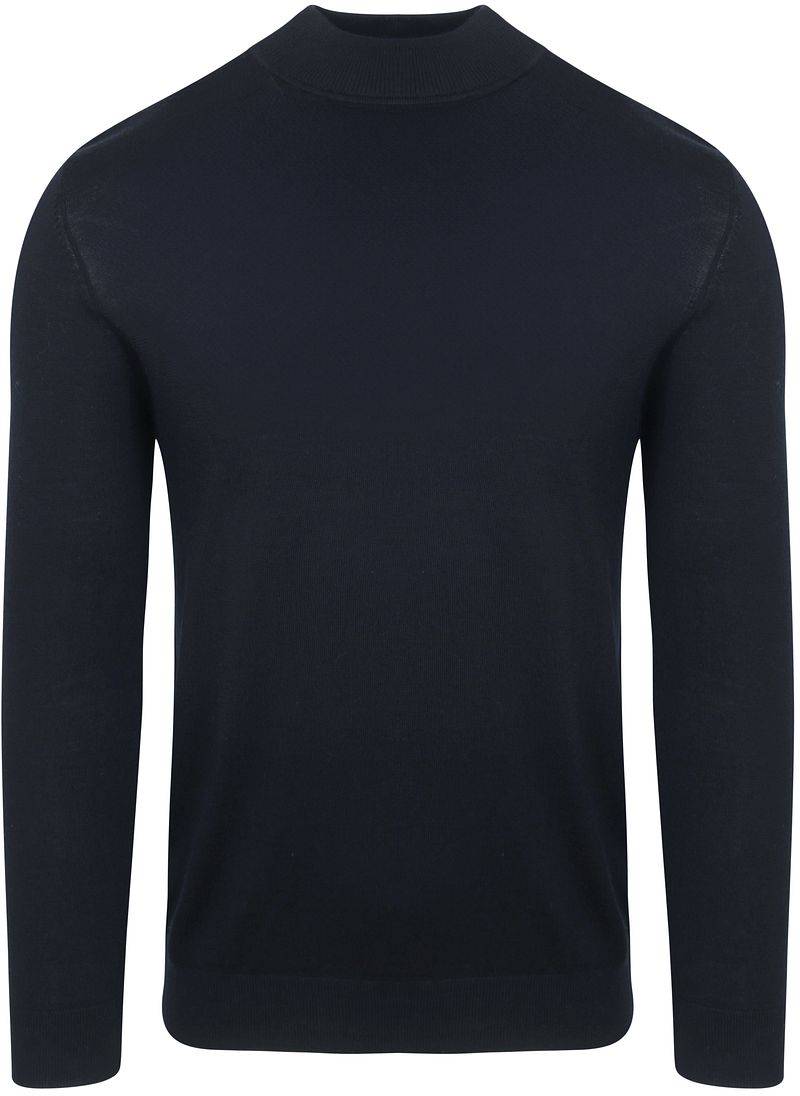 Profuomo Turtleneck Merino Pullover Blau - Größe XXL von Profuomo