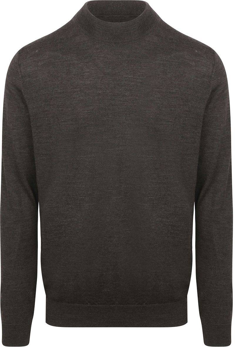 Profuomo Turtleneck Merino Pullover Dunkelbraun - Größe XXL von Profuomo