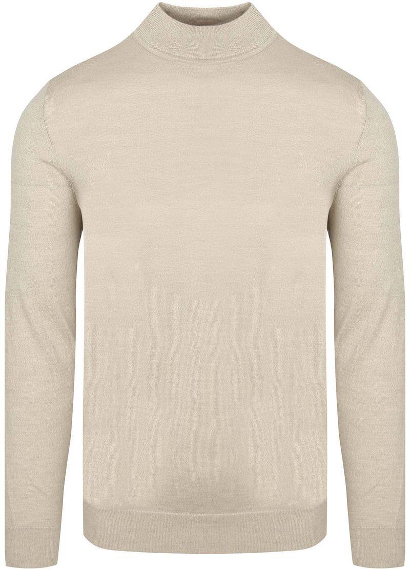 Profuomo Turtleneck Merino Pullover Ecru - Größe L von Profuomo