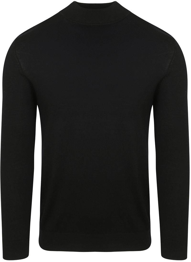 Profuomo Turtleneck Merino Pullover Schwarz - Größe M von Profuomo