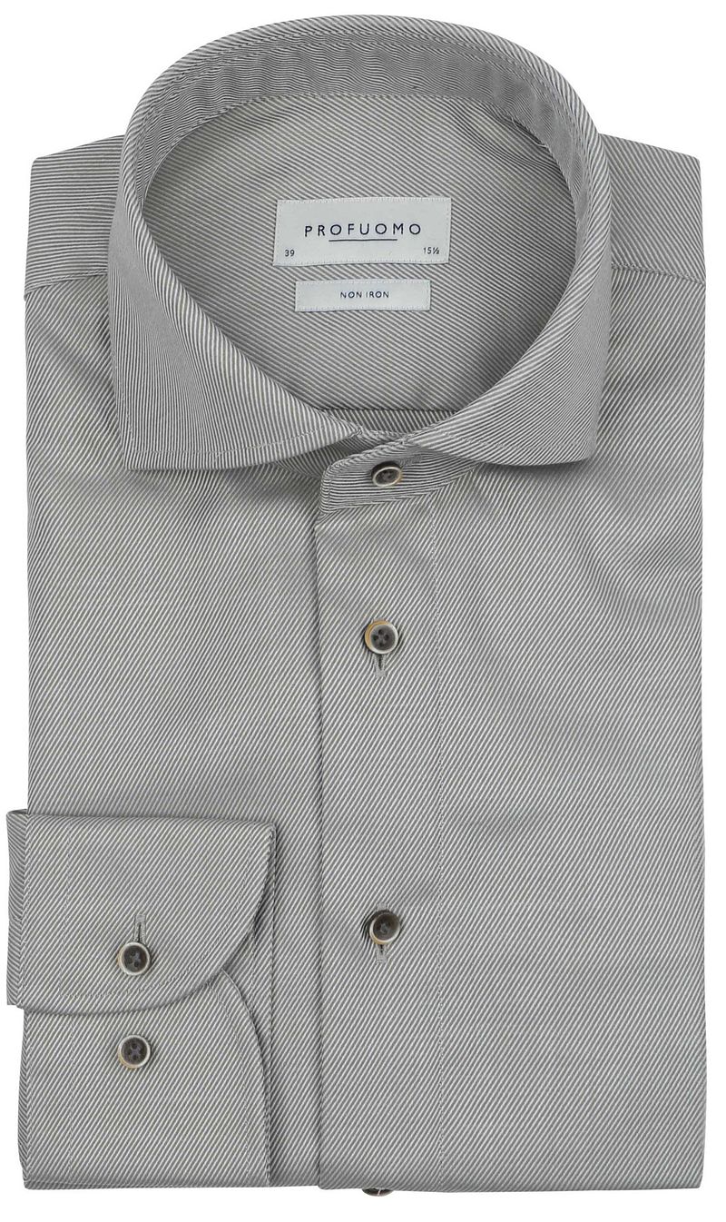 Profuomo Twill Hemd Grün - Größe 41 von Profuomo