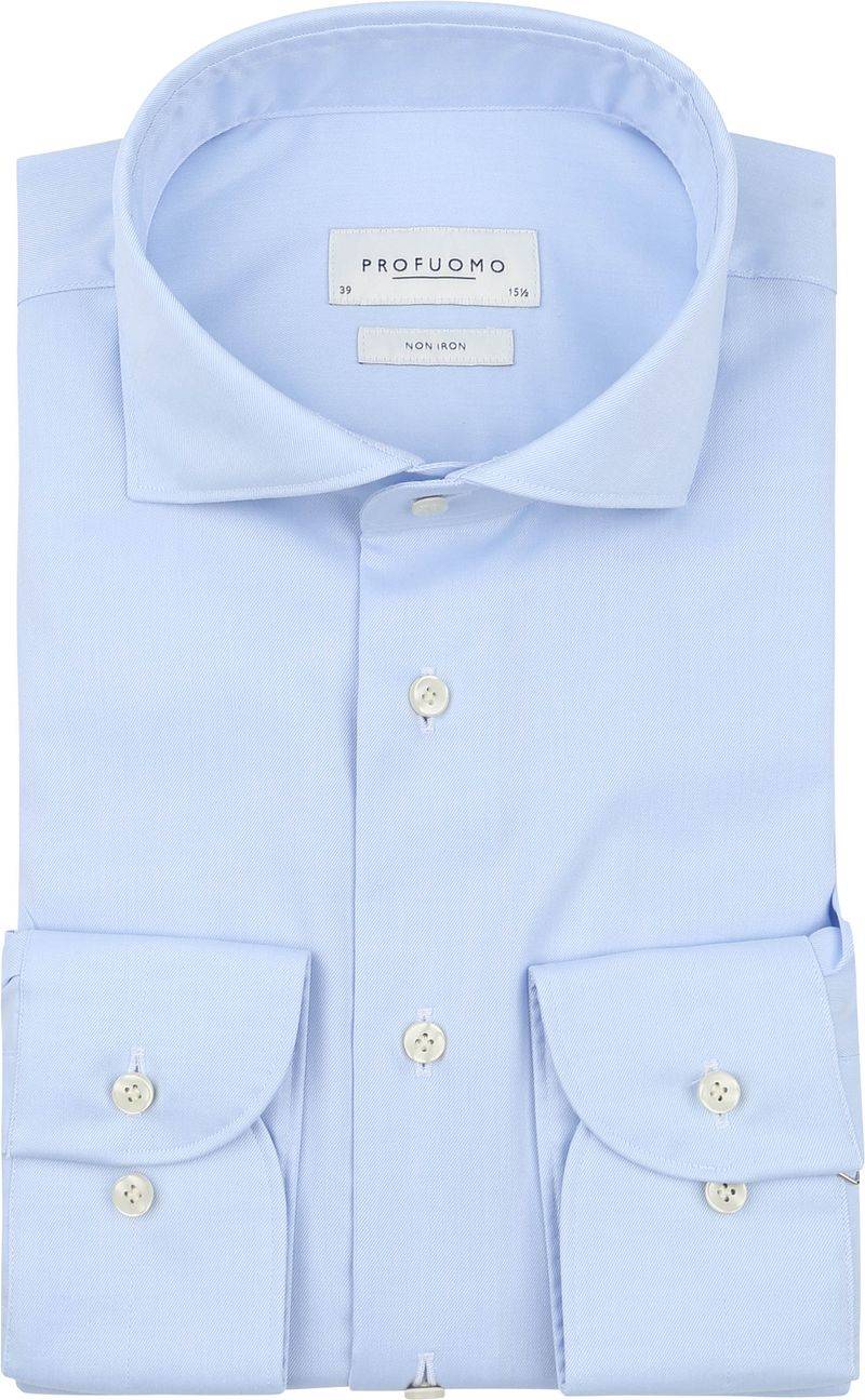 Profuomo Twill Hemd Hellblau  - Größe 40 von Profuomo