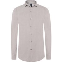 Profuomo Unifarbenes Hemd aus Baumwollcord mit Haifischkragen in L von Profuomo