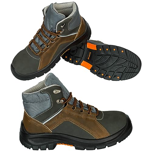 Profus Arbeitsstiefel Sicherheitsstiefel Arbeitsschuhe Kevlar-Einlage S3 (T-GRAF-S3) (40) von Profus