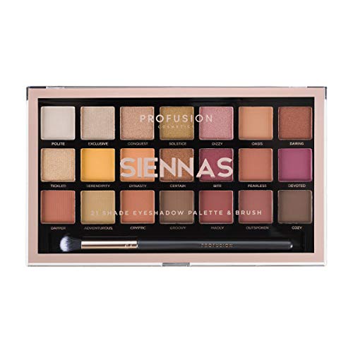 Profusion Cosmetics Siennas Lidschatten-Palette mit 21 Lidschatten von Profusion Cosmetics